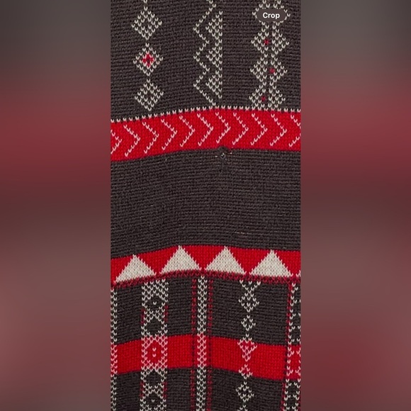 Designer's Closet by Billabong Aztec Tribal Cardigan Sweater Fringe Boho Small - Picture 12 of 12